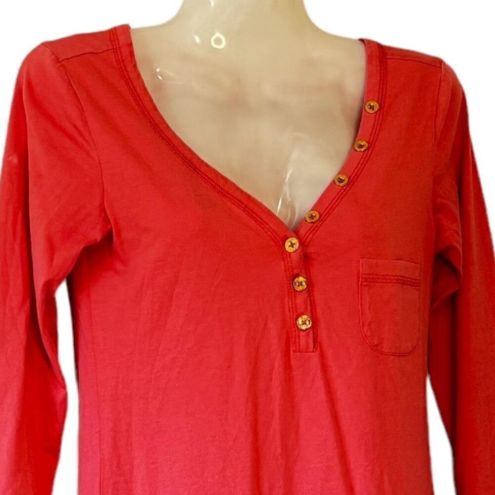 Lilly Pulitzer Island Coral Palmetto Dress V-Neck Henley Barbie Pink Size XXS - Picture 3 of 12